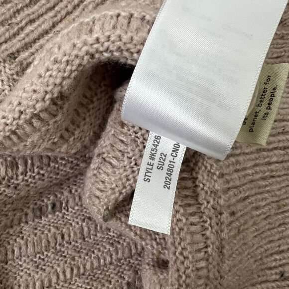 Madewell Belmont Sweater Size Medium Wool Donegal Blush Mock Neck Speckled K5426 - Picture 8 of 9